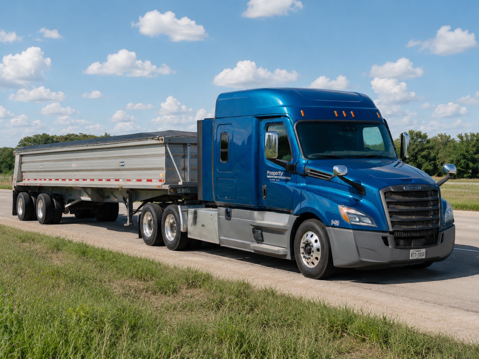 Prosperity Transportation end dump trailer